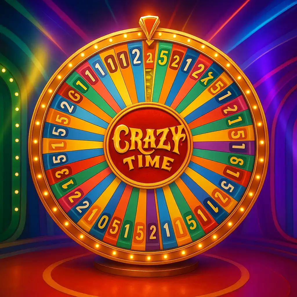 Crazy Time slot game screen